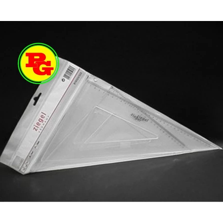 10 PCS Penggaris Segitiga Ziegel Rotring Besar