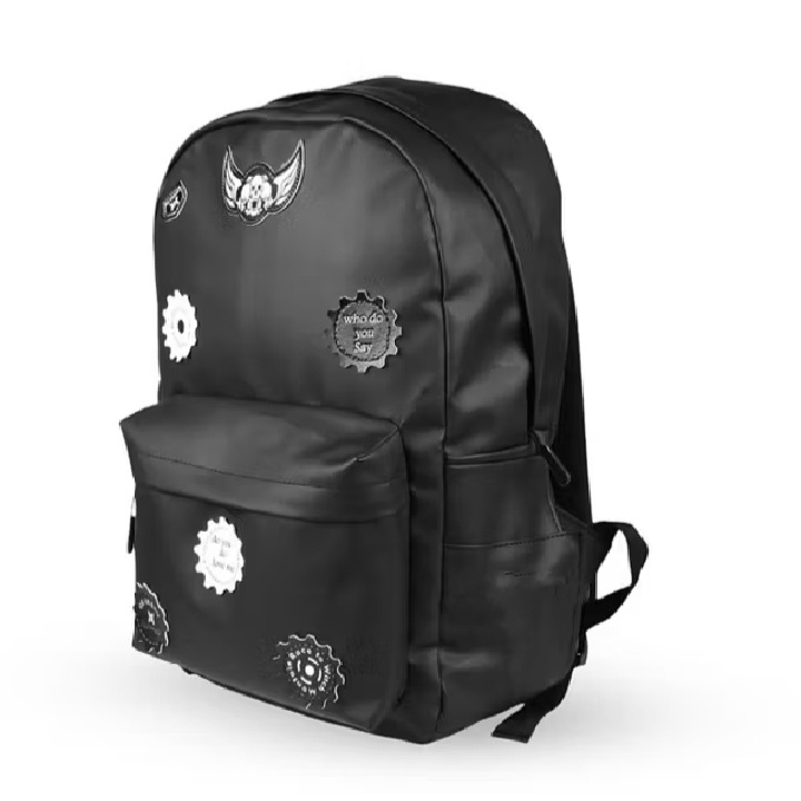 Backpack Tas Ransel Pria Waterproof LEO Gearbag Distro Terbaru Motif Gambar