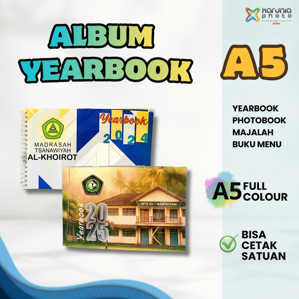 CETAK BUKU CUSTOM A5 | YEARBOOK | PHOTOBOOK | ALBUM KENANGAN
