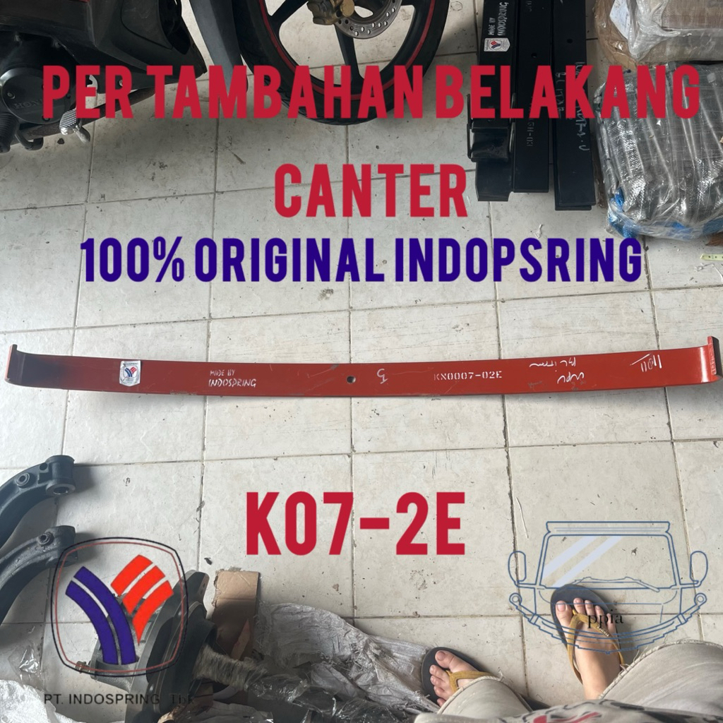 Per TAMBAHAN BELAKANG CANTER nomor 2 K07-2E Indospring / Per tambahan belakang semua coltdiesel / pe