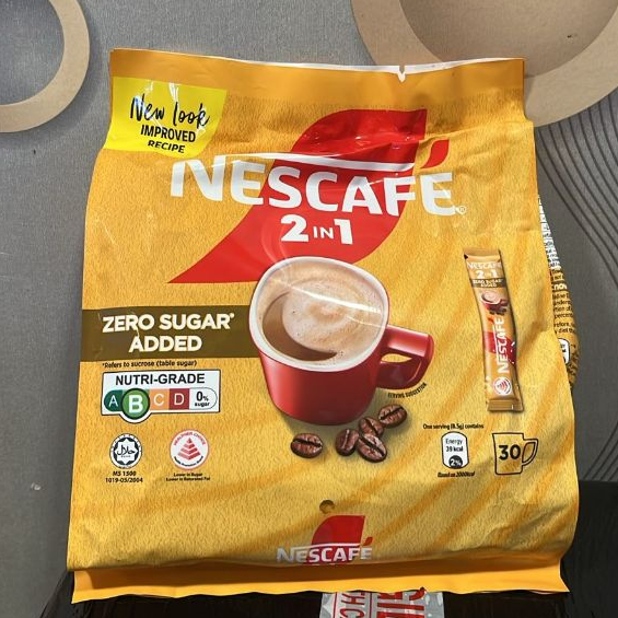 Nescafe 2 in 1 Instant Coffee - Original (Zero Sugar Added) 32 x 9g - READY STOCK
