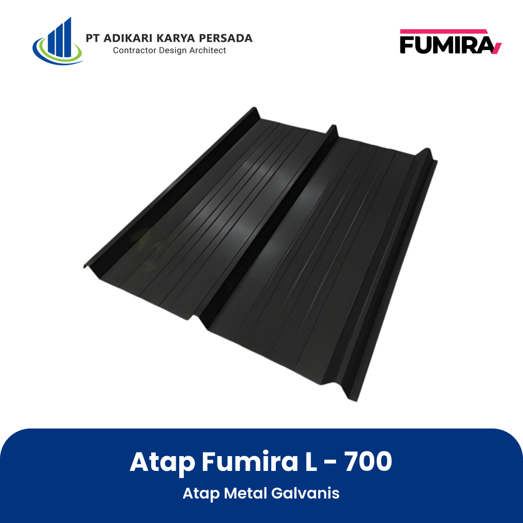 Atap Fumira L - 700 Atap Metal Galvanis Fumira
