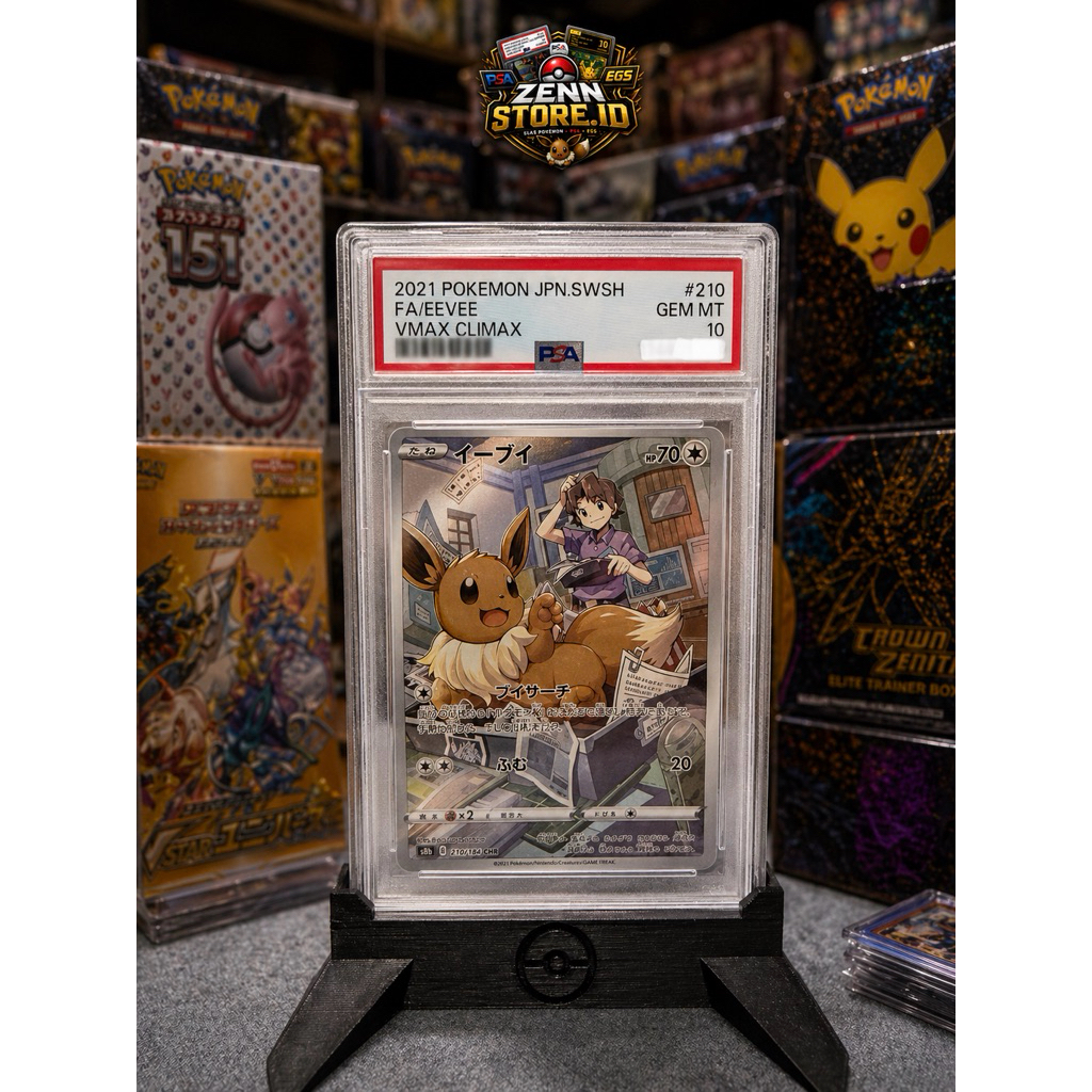 [PSA 10 Japan] Pokemon TCG - Eevee CHR JP #210 - Vmax Climax