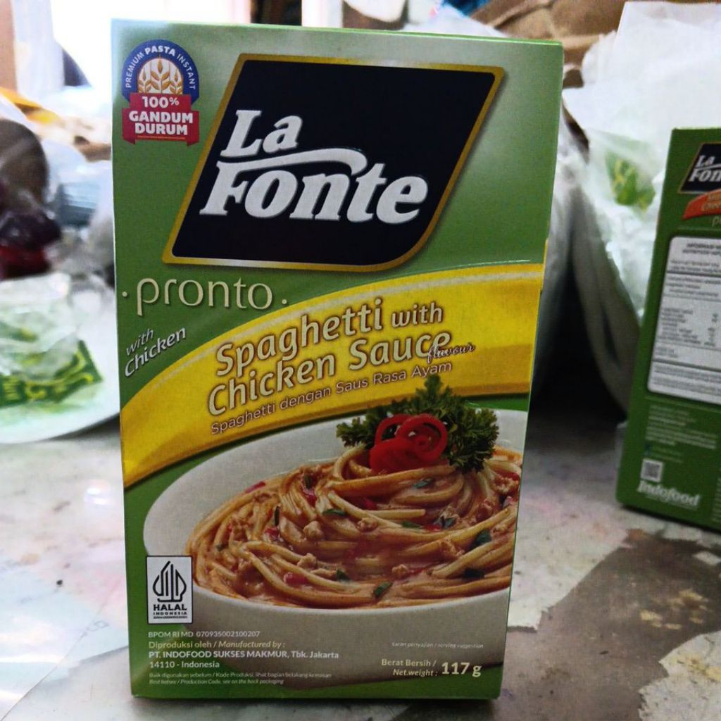 la Fonte pronto SPAGHETTI CHICKEN SAUCE 117 G