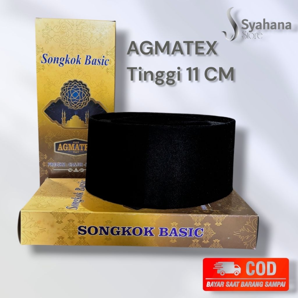 Peci Songkok Kopiah Agmatex - Lombok Merah AC Kopiah Hitam