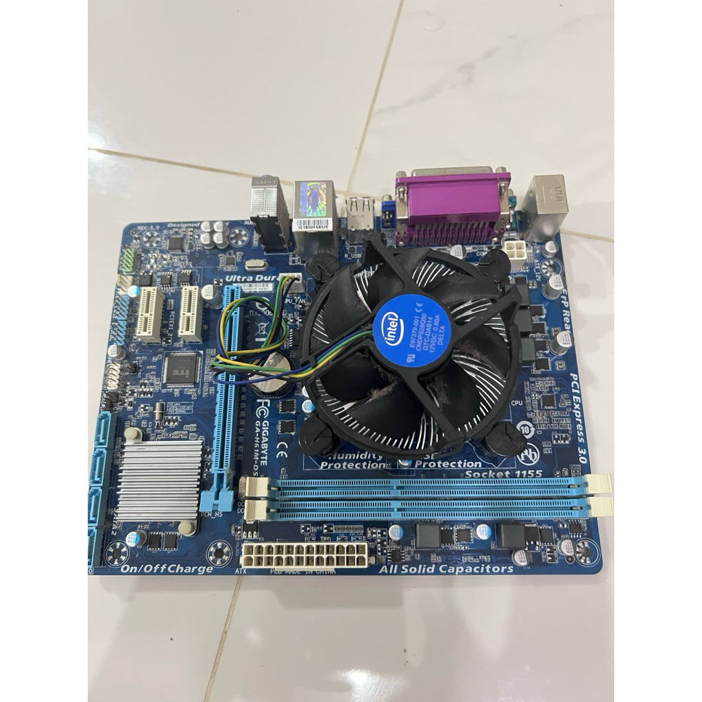 Bundling Murah Siap Pakai - Paket CPU + Motherboard H61 Gigabyte + Fan
