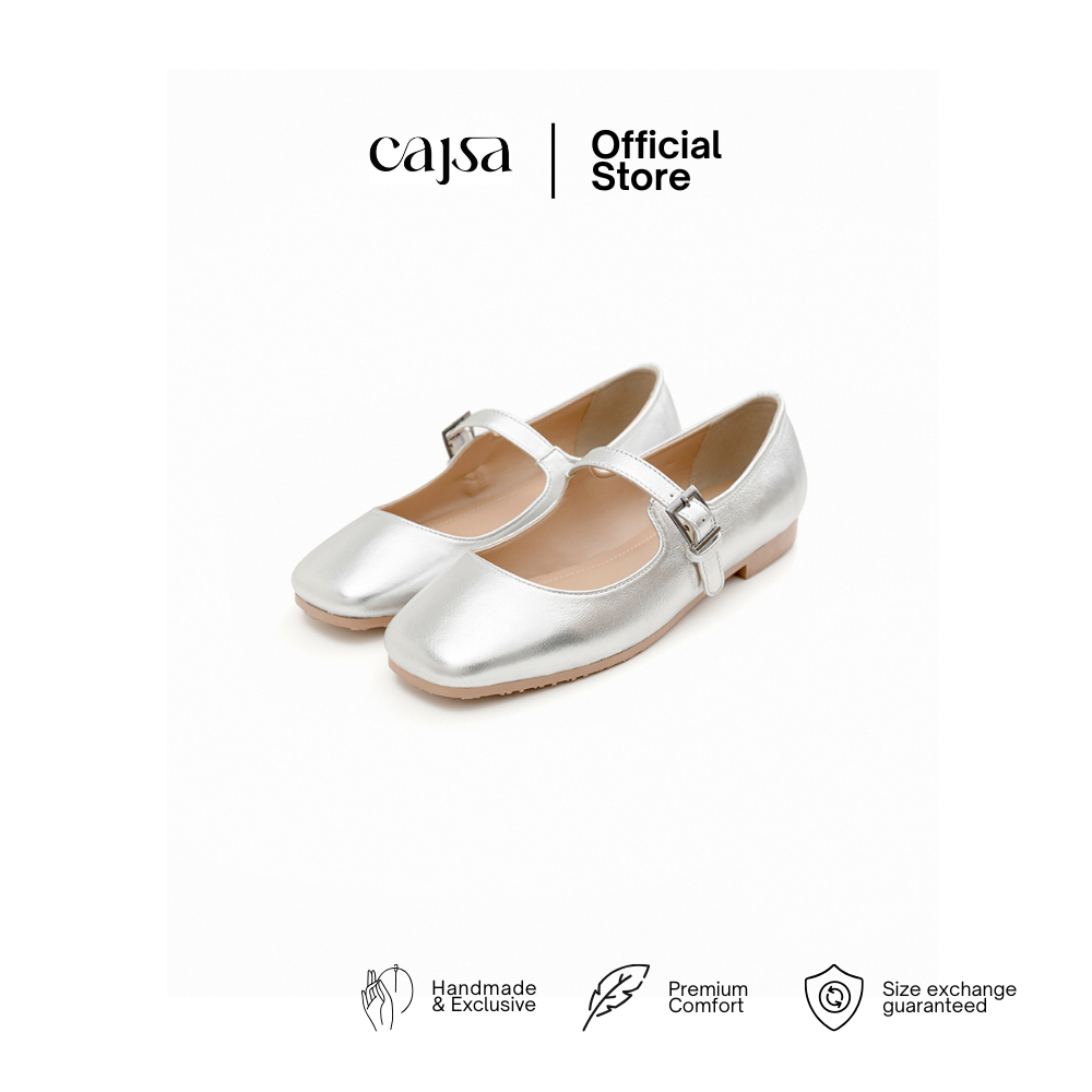 CAJSA x JENNA KAIA | CARRA SILVER - FLATSHOES