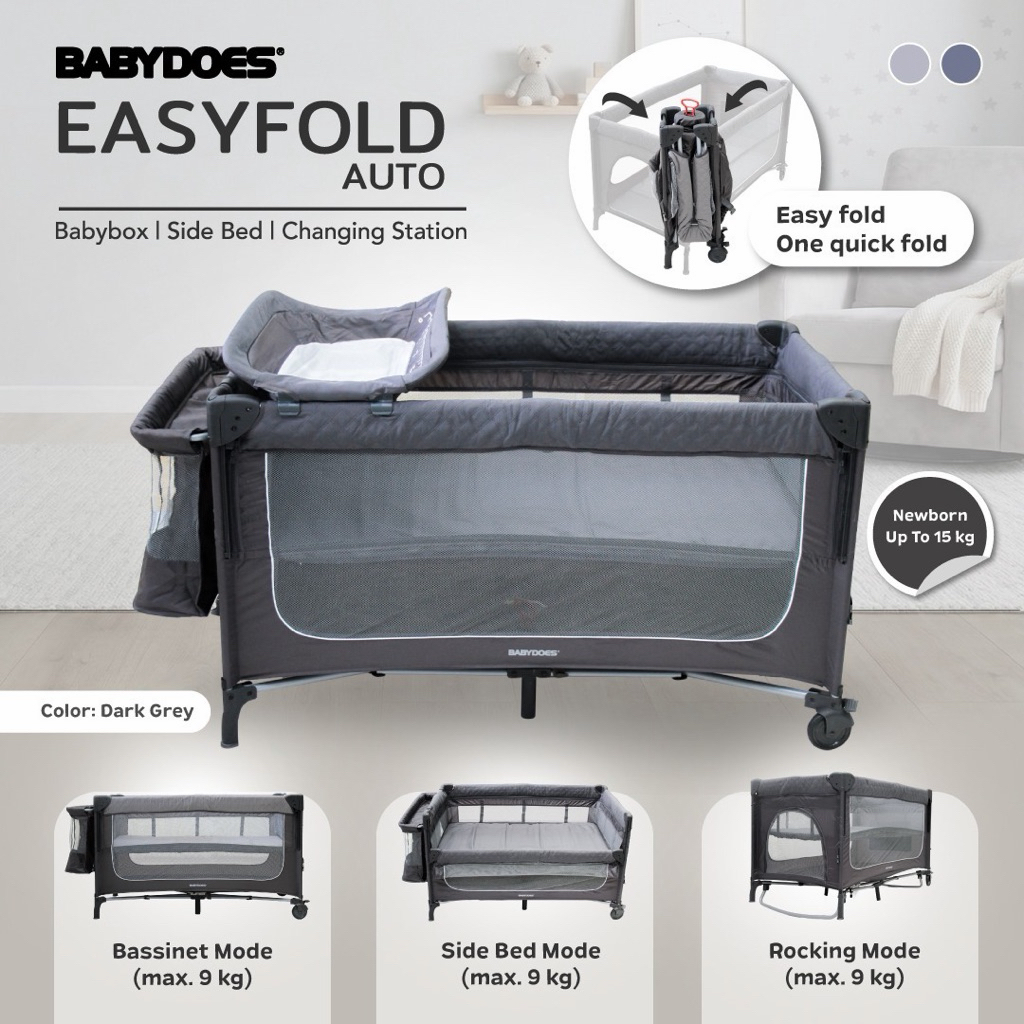Makassar - Babydoes Easyfold Auto Ranjang Tempat Tidur Bayi Baby Box