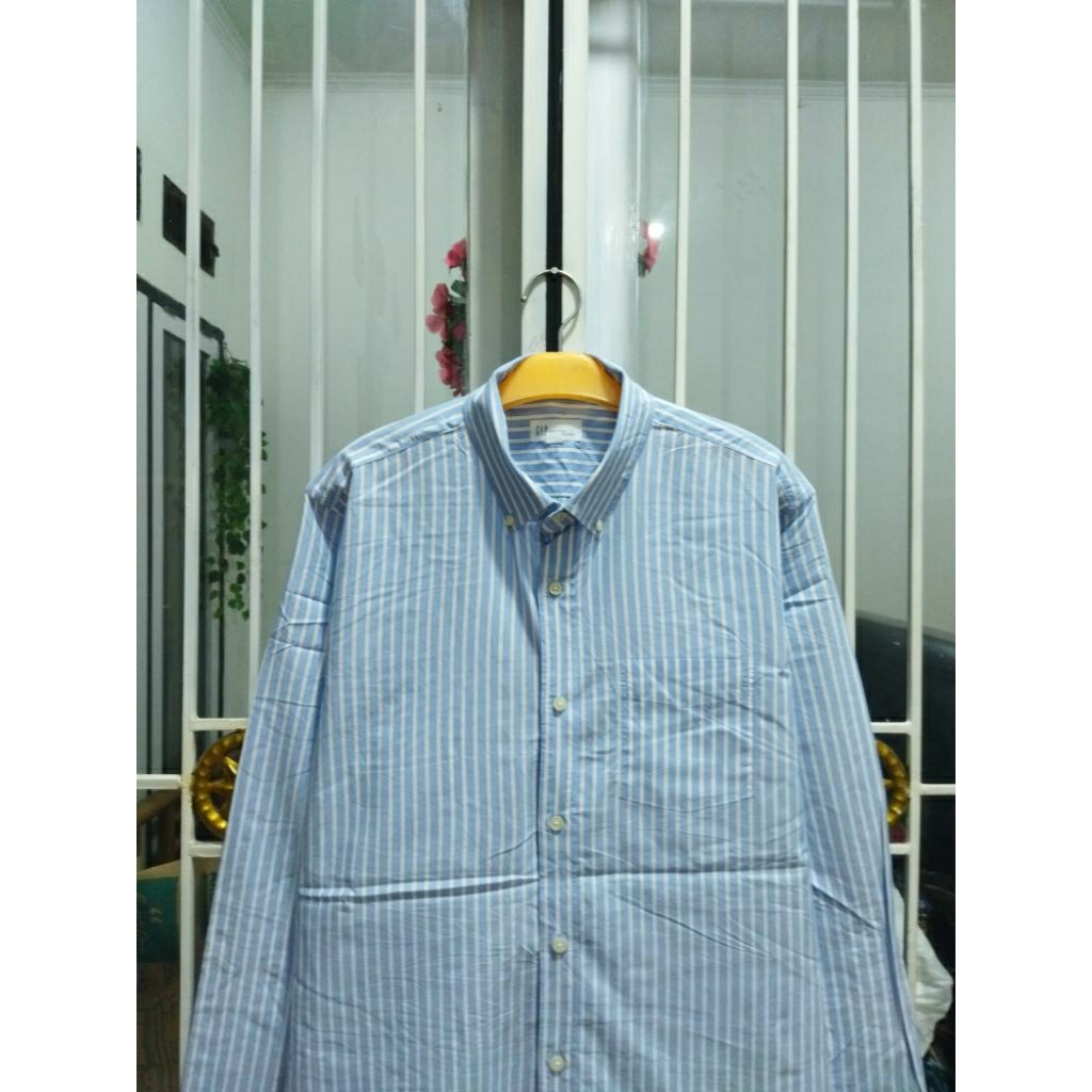 kemeja Gap garis-garis pria murah terlaris XL