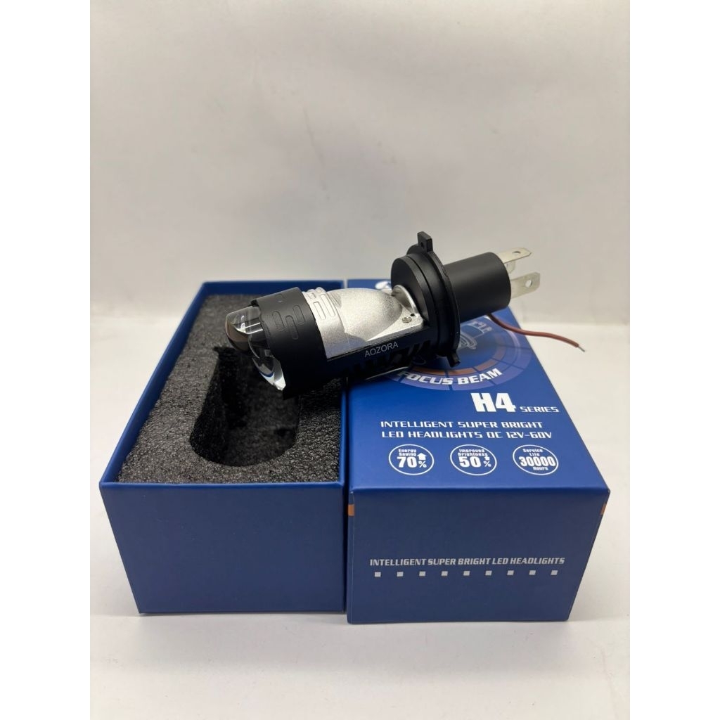 Lampu proyektor h4 aozora motor mobil universal original