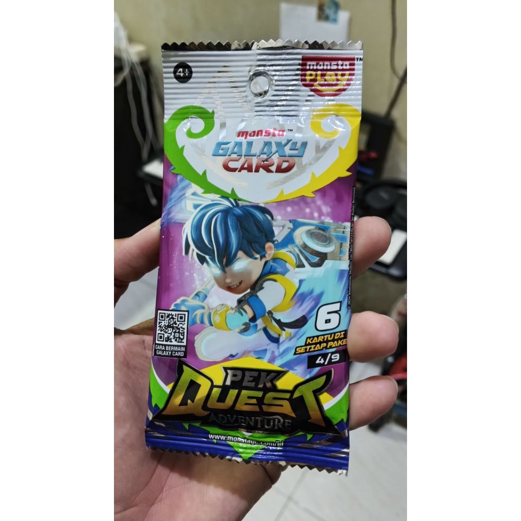 boboiboy card Beliung SR gold original segel