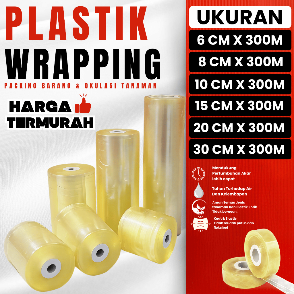 Plastik Wrapping Serbaguna Kuat & Tebal Packing Barang