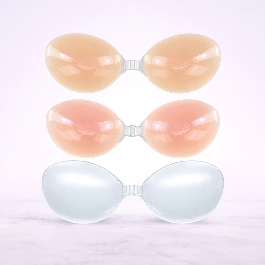 SILIKON PUSH UP BRA TANPA TALI/BRA TEMPEL KANCING DEPAN SILIKON