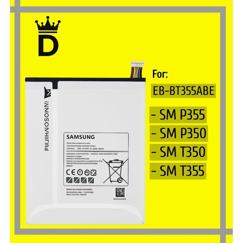 BATTERY (EB-BT355ABE) SAMSUNG GALAXY TAB A 8.0 & S PEN/P355/P350/T350/T355 BATERAI ORIGINAL