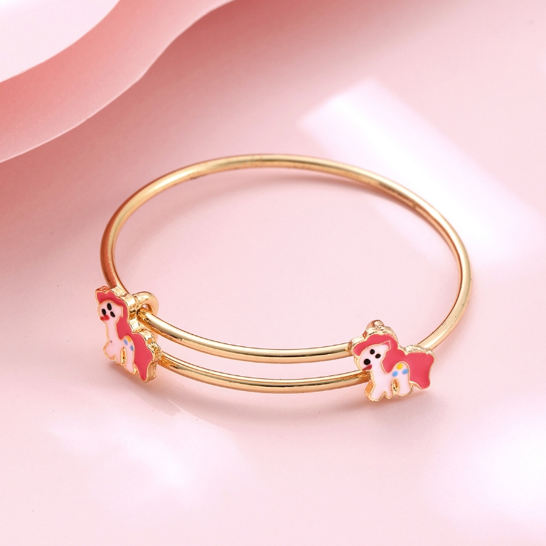 Terlaris Hyl Jewelry 521B Gelang Anak Titanium Bangle Segar Bracelet Terbaru Perempuan Emas Bayi