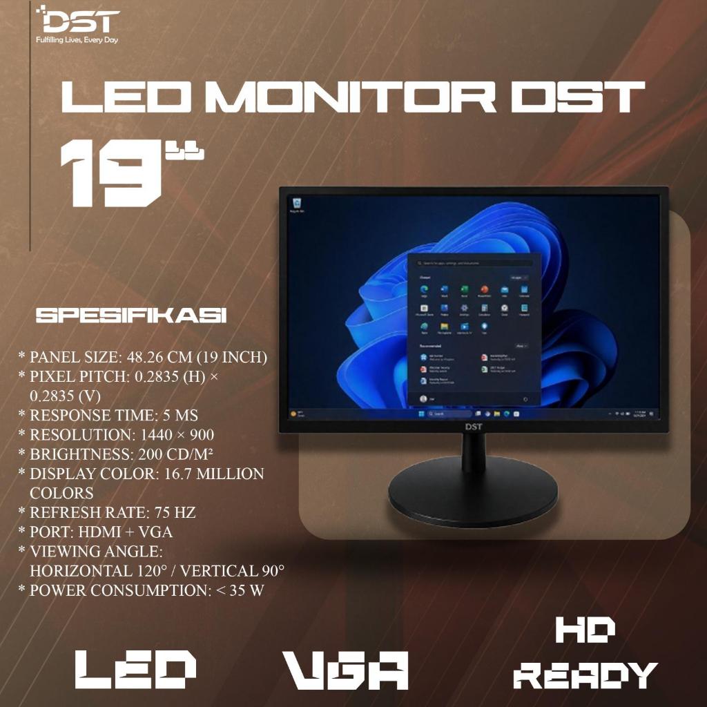 DST Led Monitor 19Inch 75Hz 5Ms