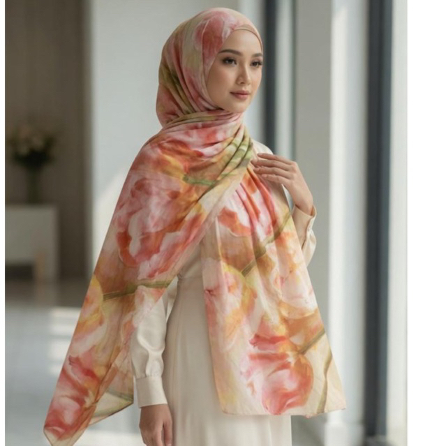 Pashmina Viscose Motif // Jilbab Motif Printed // Pashmina Printed