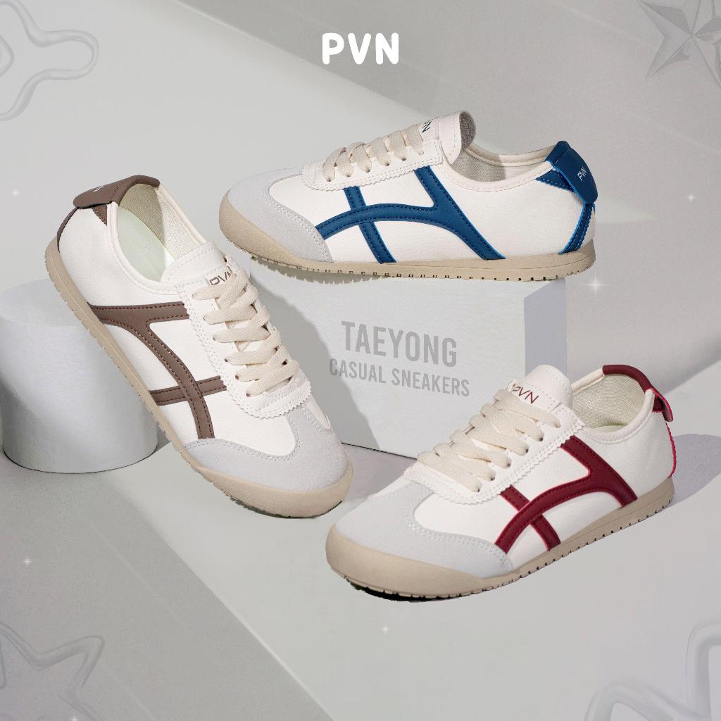 PVN Taeyong Sepatu Sneakers Wanita Sport Shoes Choco Pink Blue 337