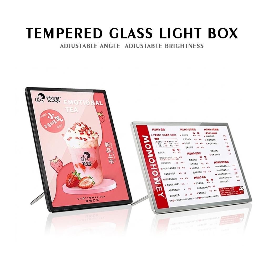 Table Stand Light Box/Slim Light Box Menu /Daftar Menu/Light Box Table Menu Display