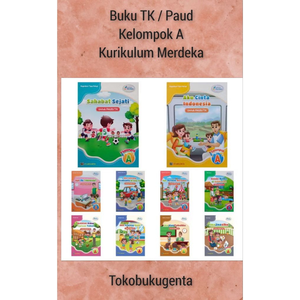 Buku TK / Paud Kelompok A Kurikulum Merdeka.