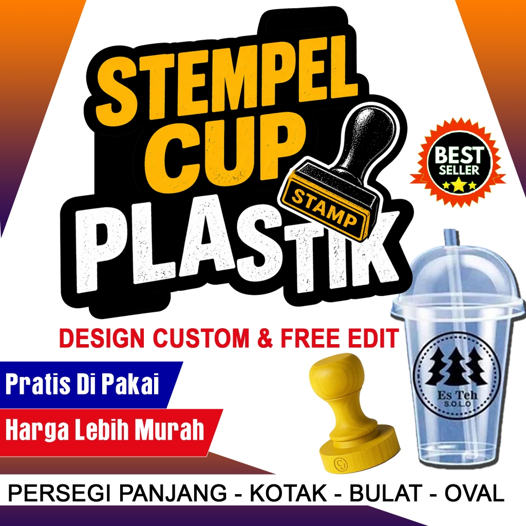 STEMPEL PLASTIK / STEMPEL GELAS CUP