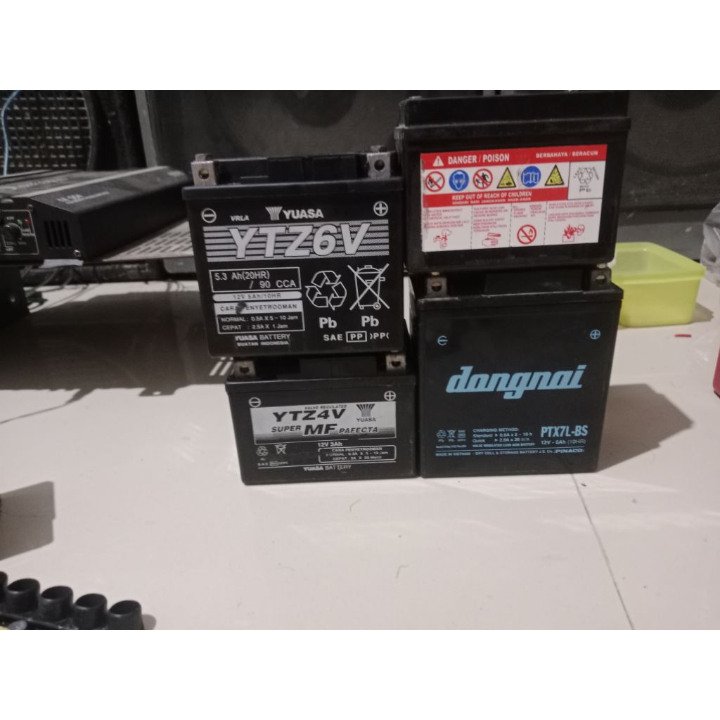 aki motor original bekas/copotan