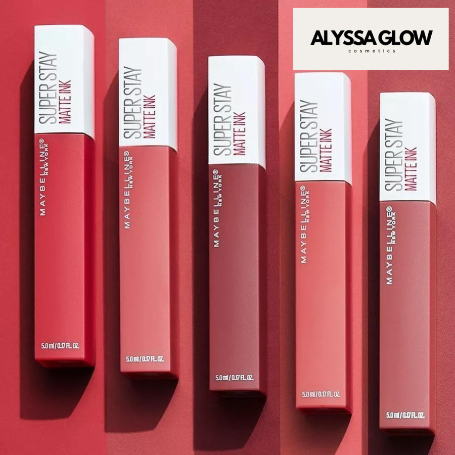 BPOM Lipcream Maybelline Superstay Matte Ink - Tersedia  30+ Warna , Tahan Lama Hingga 16 Jam [ Alys