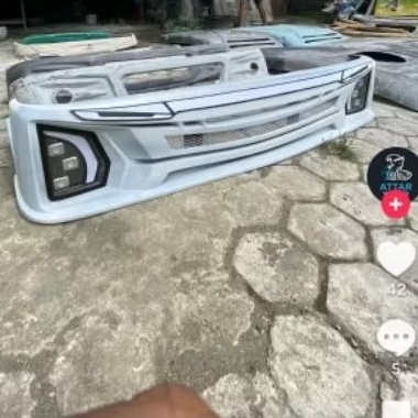 bemper elf macan custom  Finishing Epoxy plus lampu JB5 plus lampu Kumis
