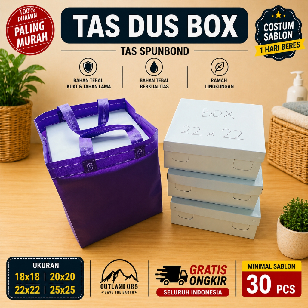 Box 25x25 22x22 20x20 18x18  kardus kotak dus nasi kue plastik berkat tas hajat pesta