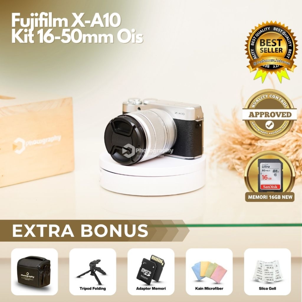 Fujifilm XA10 | Kamera Mirrorless FUJIFILM XA10 WIFI Cocok Buat Vlog MUA atau FOTO PRODUK