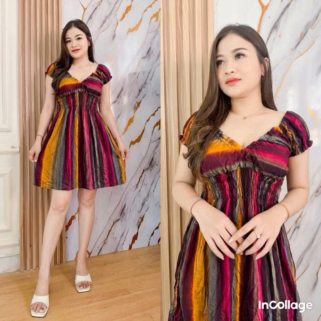 Daster lindy/dress anti pelakor/dress sexy/rayon bali/kerut/pendek