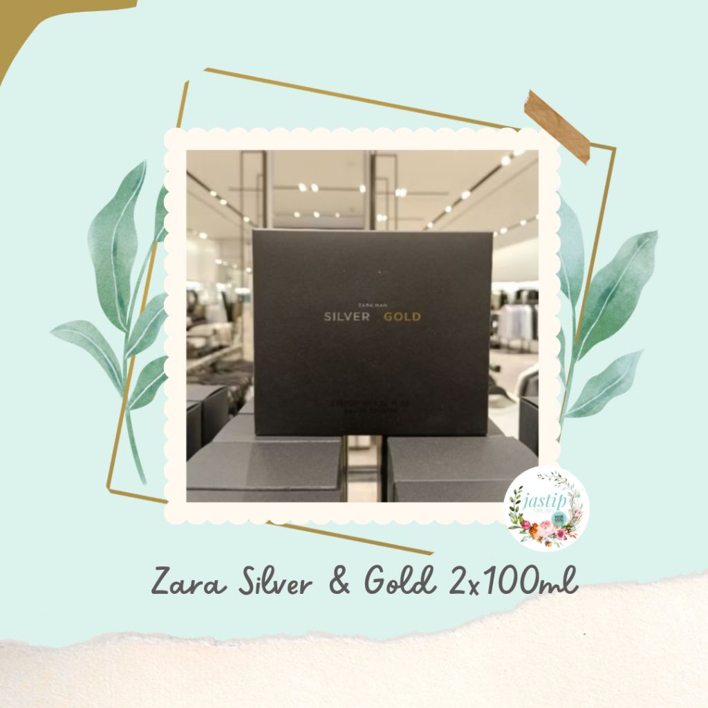 SALE Original Parfum Cowok ZARA Silver & Gold - Parfum Pria EDT Murah