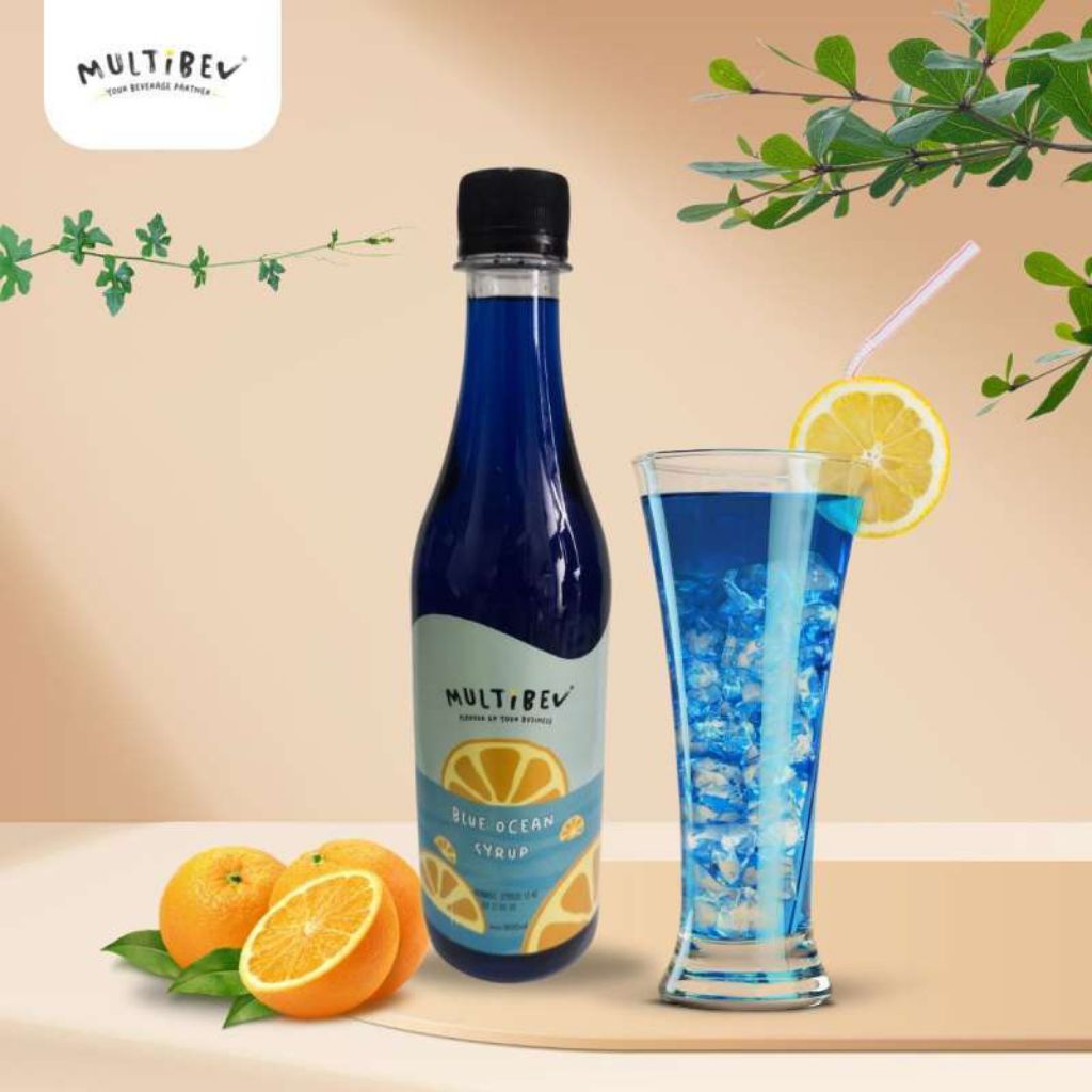Multibev syrup blue curacao 500ML - Syrup blue curacao - Sirup blue lagoon - Sirup minuman rasa blue