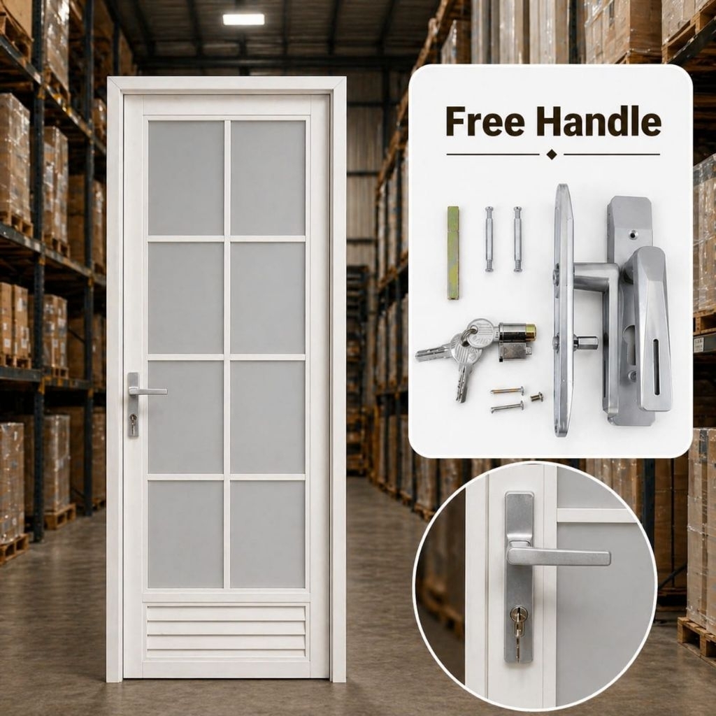 Pintu Alumunium Anti-Bocor Anti Panas | Pintu Toilet Alumunium Murah | Pintu Alumunium Rumah Pintu K