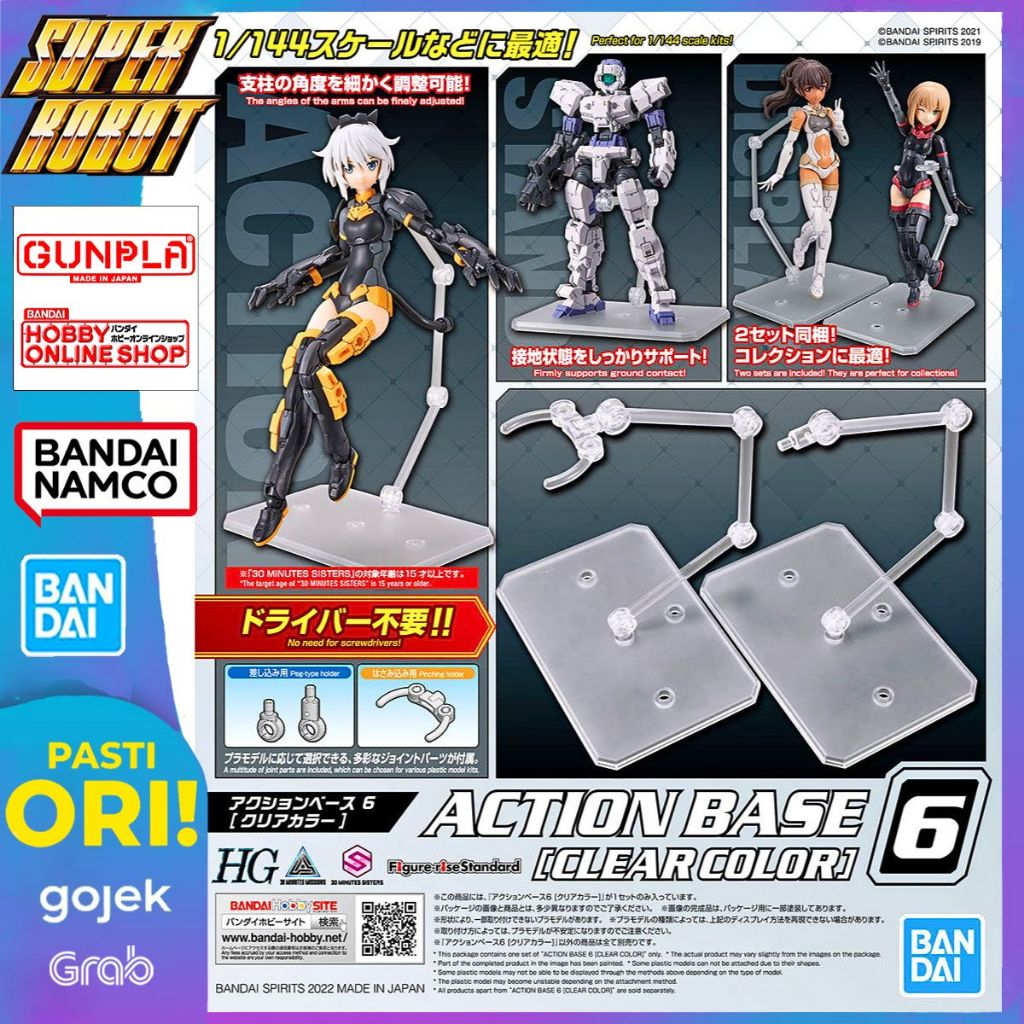 BANDAI Action Base 6 CLEAR COLOR