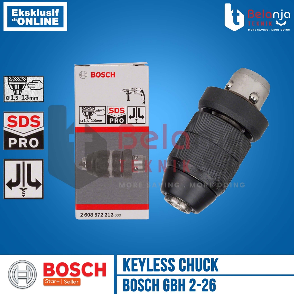 Keyless Chuck for GBH 2-26 DFR GBH 2-24 DF Bosch Keyless Drill Chuck Cordless Tanpa Kunci