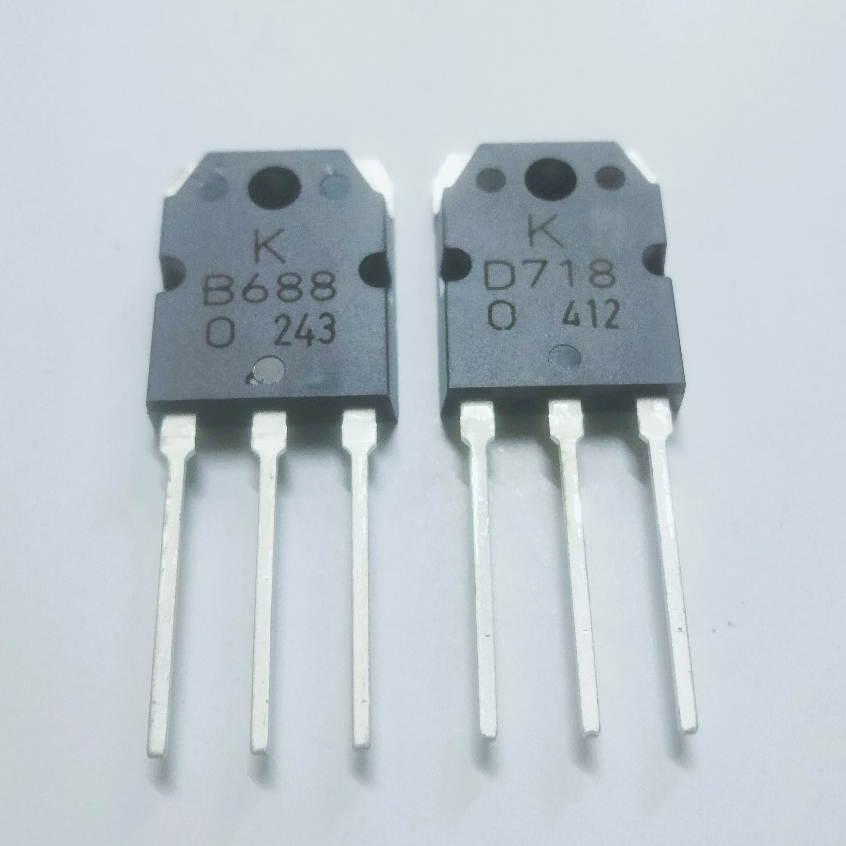 Satu set Transistor D718 B688 D 718 B 688 Kualitas Tinggi