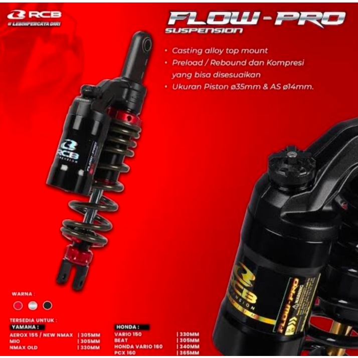 Shockbreaker/shock belakang flow pro nmax old 330mm rcb