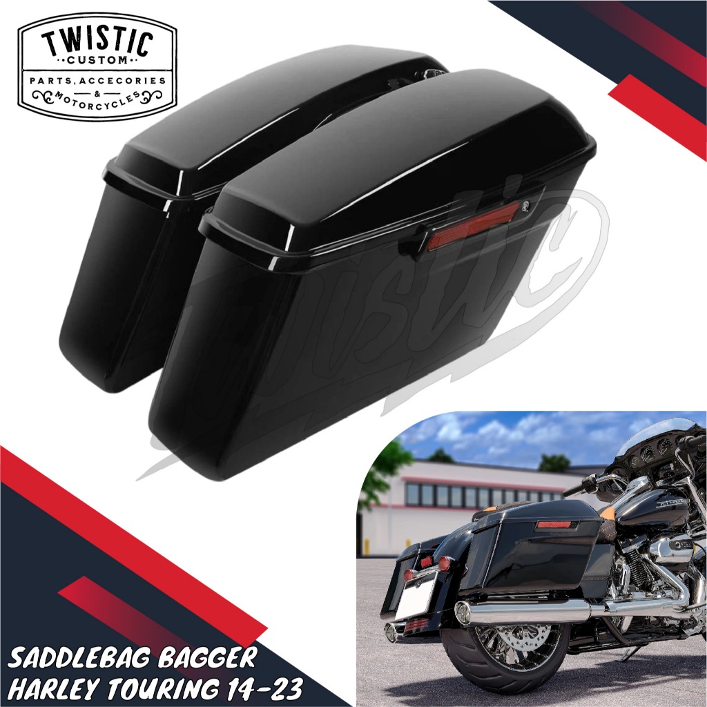 Saddlebag Saddle Bag Side Bag Side Box Boks Tas Samping Bagger Motor Harley Touring Road King Road S