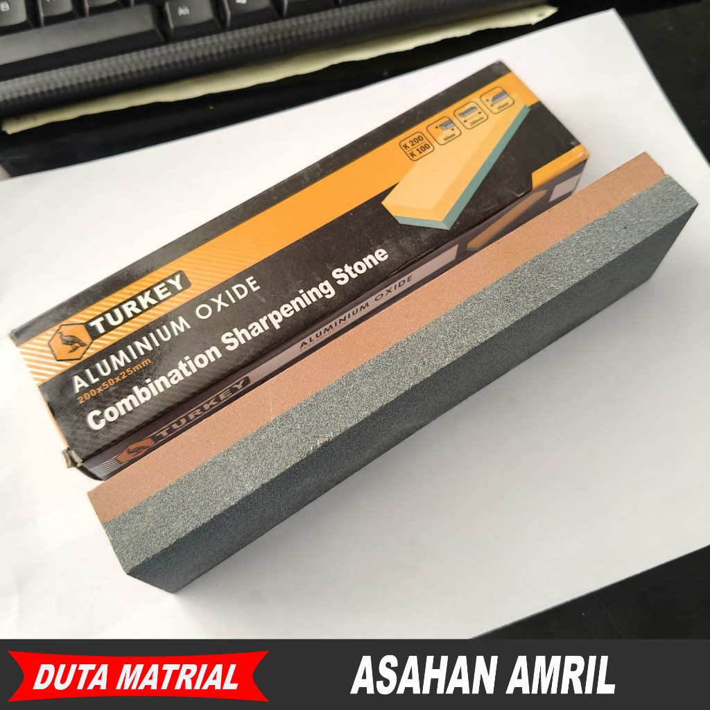 Batu Asahan TURKEY 8 inch Asahan Pisau Amril Gurinda Pengasah Pisau