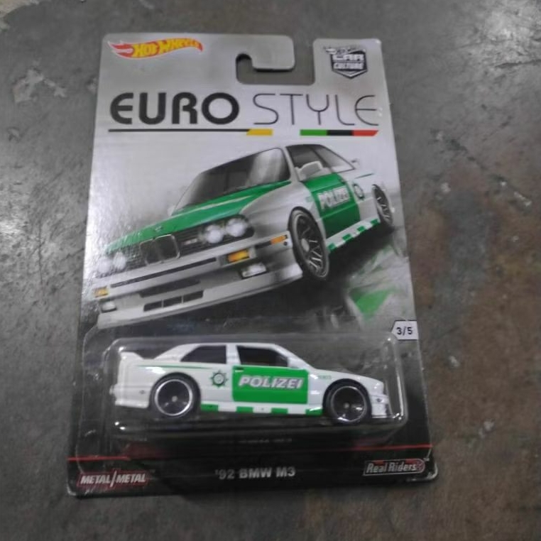hot wheels euro style 92 BMW M3 polizei polisi ban karet premium bkn m4 csl touring m5