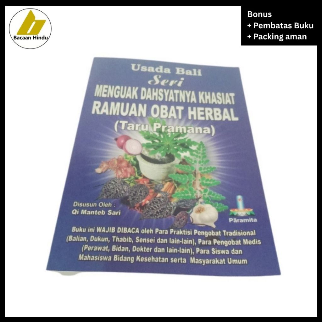Buku Usada Bali Seri Taru Premana Pramana Permana Khasiat Ramuan Obat Herbal Agama Hindu Qi Manteb S