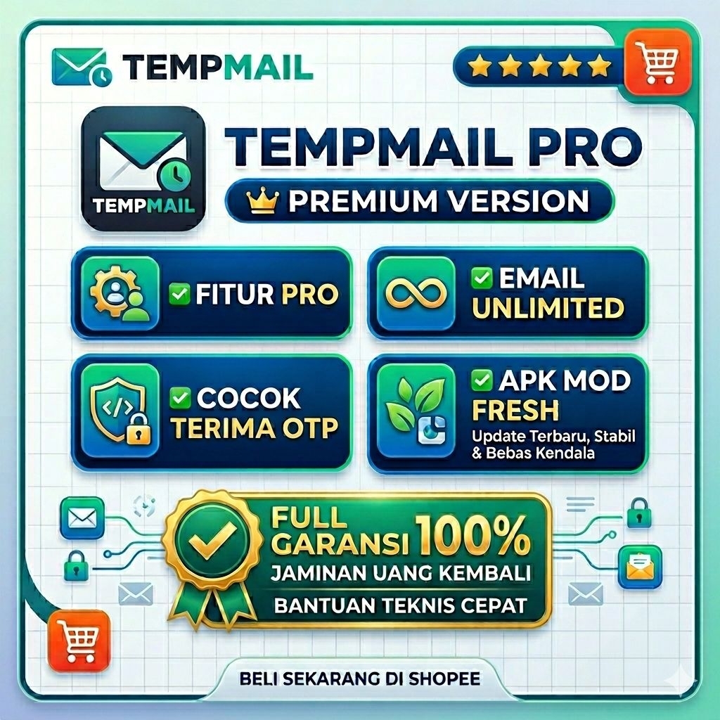 TempMailPro | PREMIUM 30 hari | Email sementara, Apps | Aman FULL GARANSI