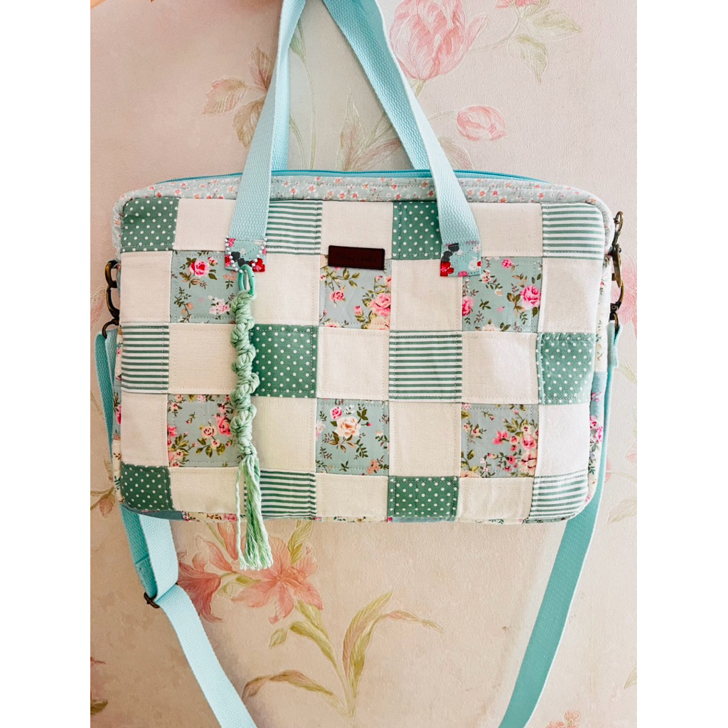 Tas laptop patchwork/Tas patchwork/tas handmade