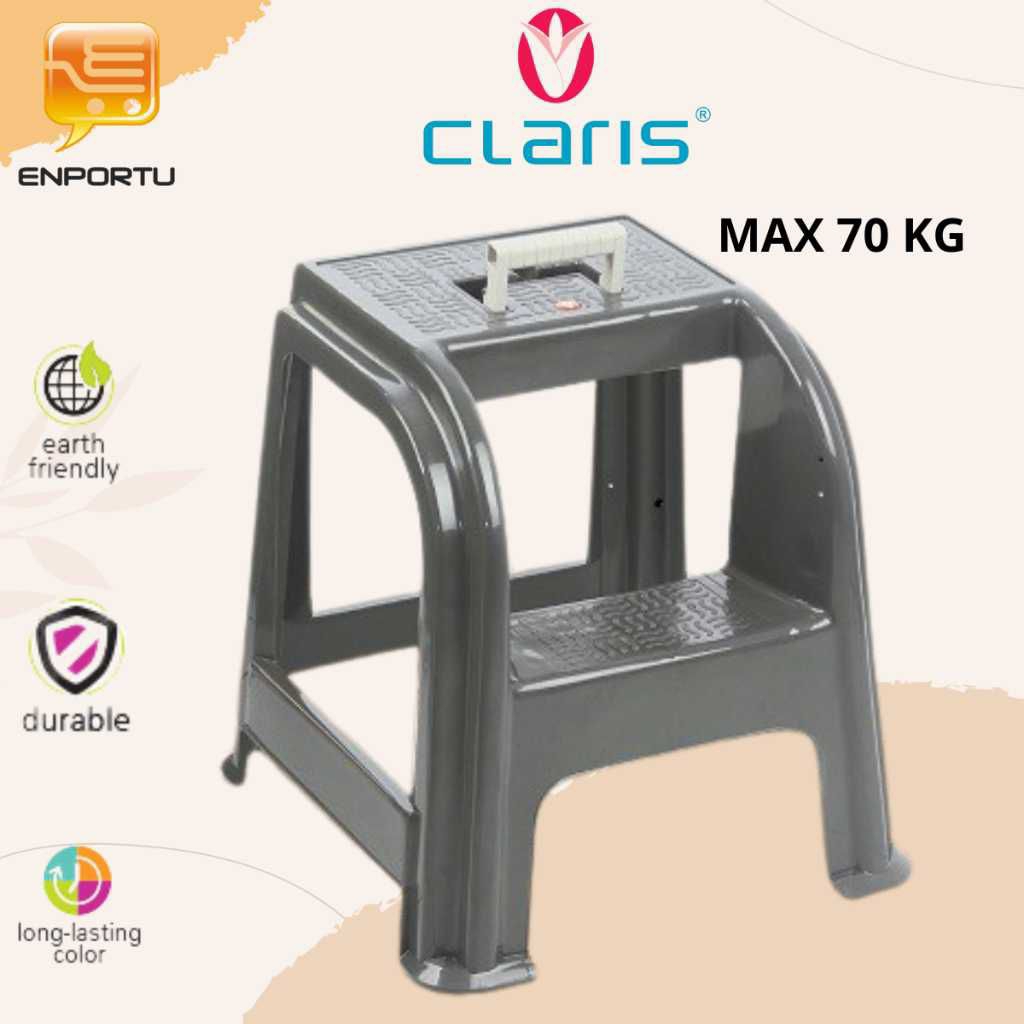 Kursi Tangga Plastik Bangku Pijak Tangga Wastafel Anak CLARIS