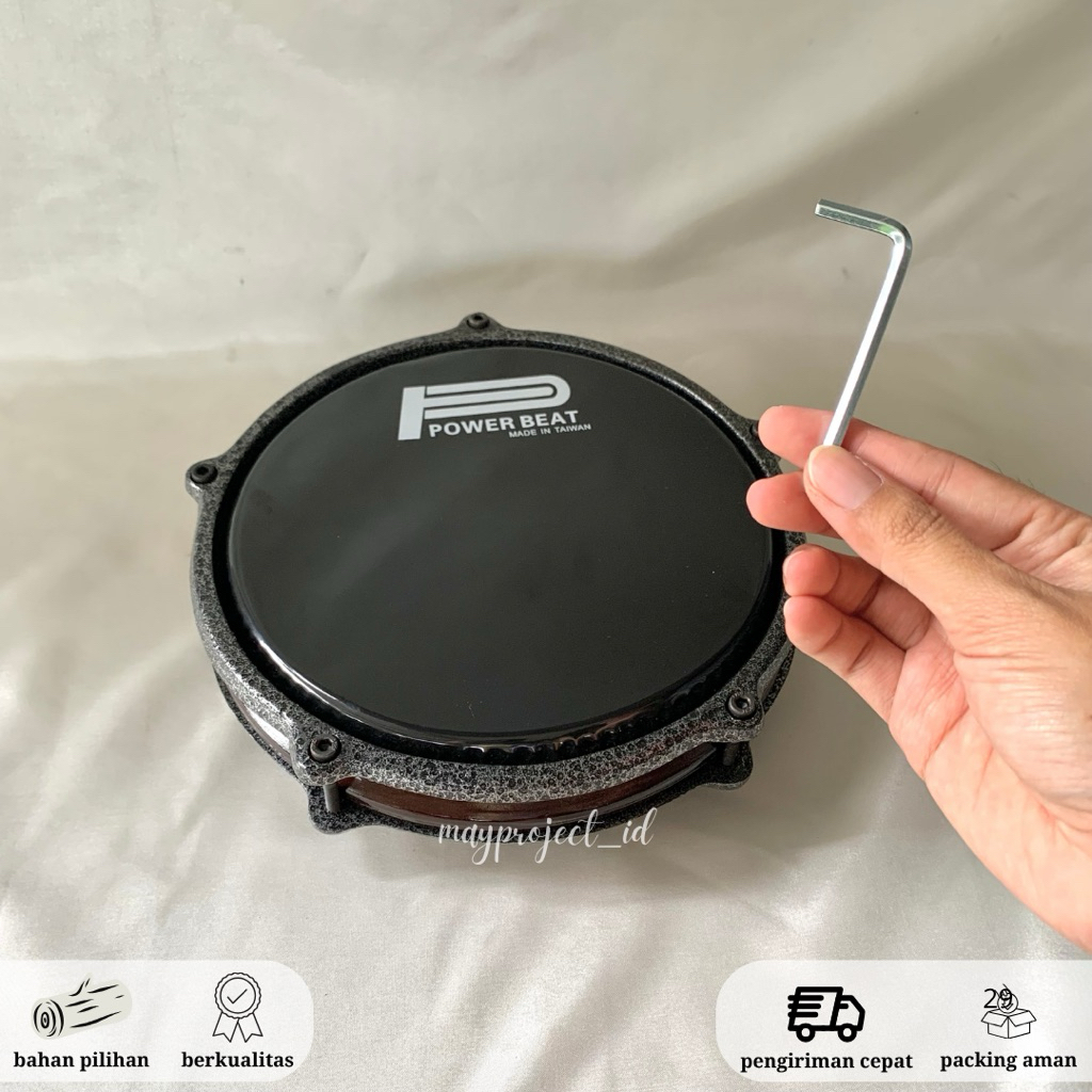 Tam Steel Mika 8 Inch Tam Tung Hadroh Alat Musik Banjari