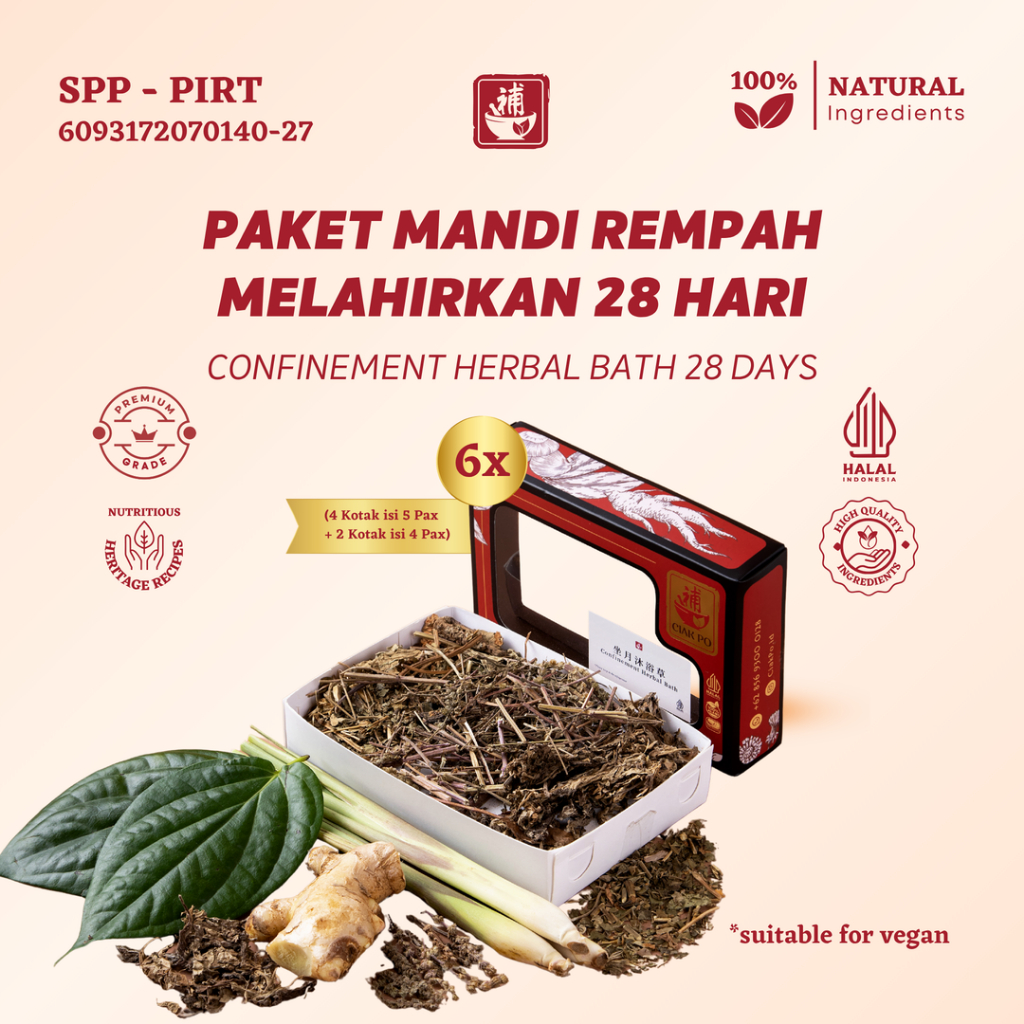 Ciak Po - Confinement Herbal Bath 28 Days Paket Mandi Rempah Melahirkan