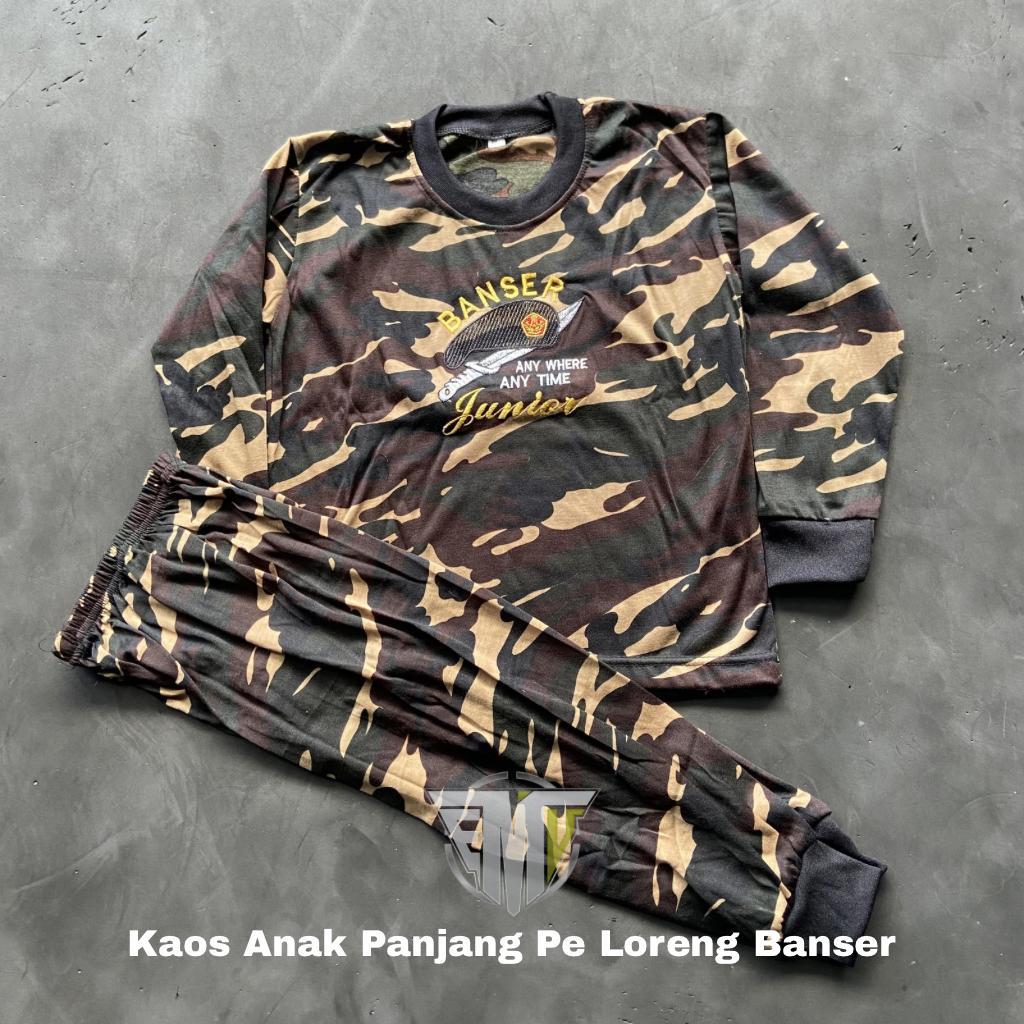 Kaos Anak Panjang Pe Loreng Banser