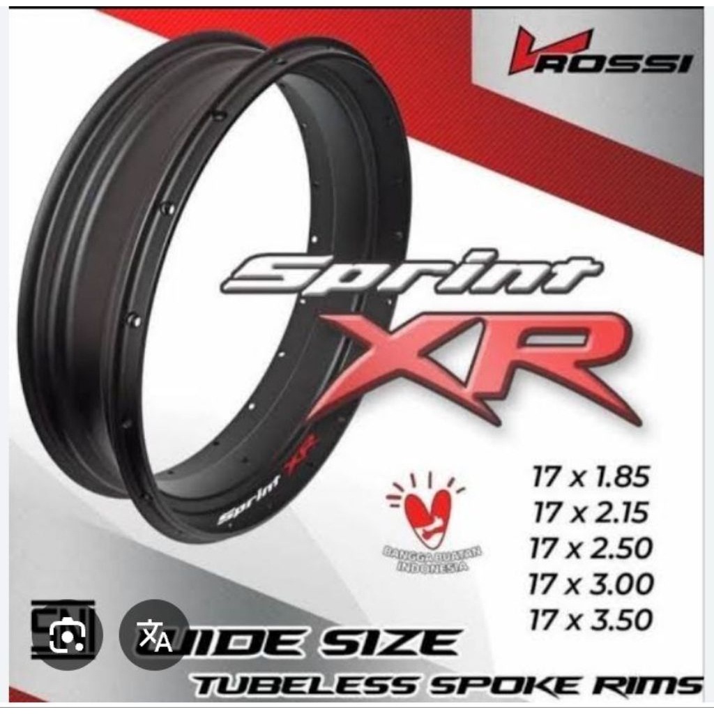 velg XR v Rossi 215x17 black ano 35H