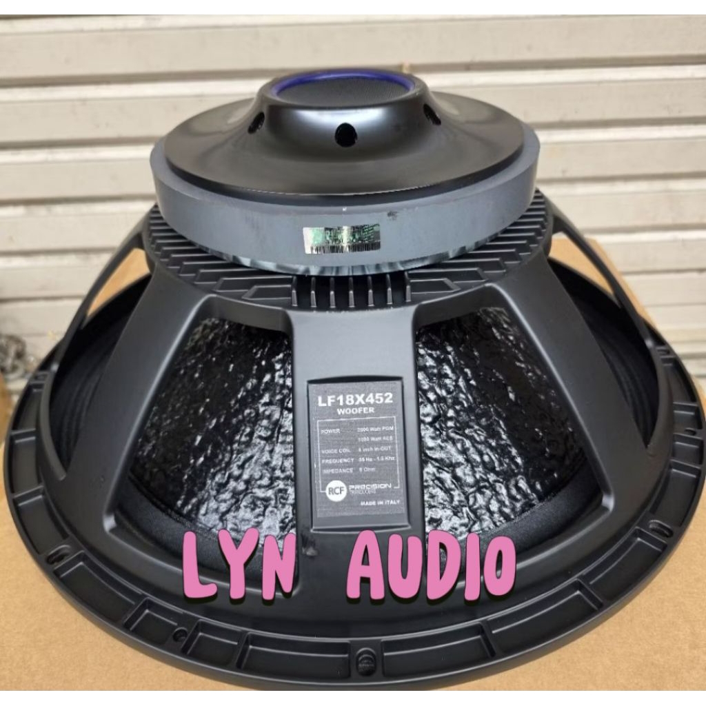 SPEAKER WOOFER RCF LF18X452 VC 4 INCH COATING LUAR DALAM 18X452 SPEAKER 18 INCH